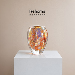 美克美家Rehome【莫奈香薰四季之秋】客厅插花花瓶玄关装饰品摆件