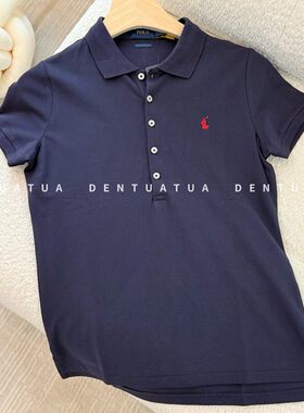 26ss排扣刺绣翻领POLO衫短袖T恤