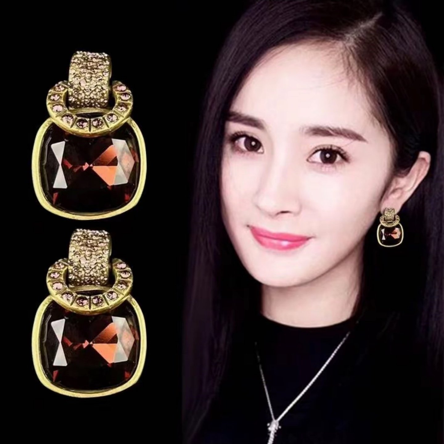 秋冬新款微镶锆石耳环时尚高级感耳钉轻奢优雅气质显脸瘦爆款耳饰,淘宝优惠券,粉丝福利购,淘宝优惠卷