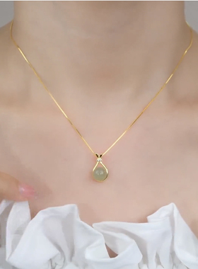 设计感福袋颈链锁骨链配饰