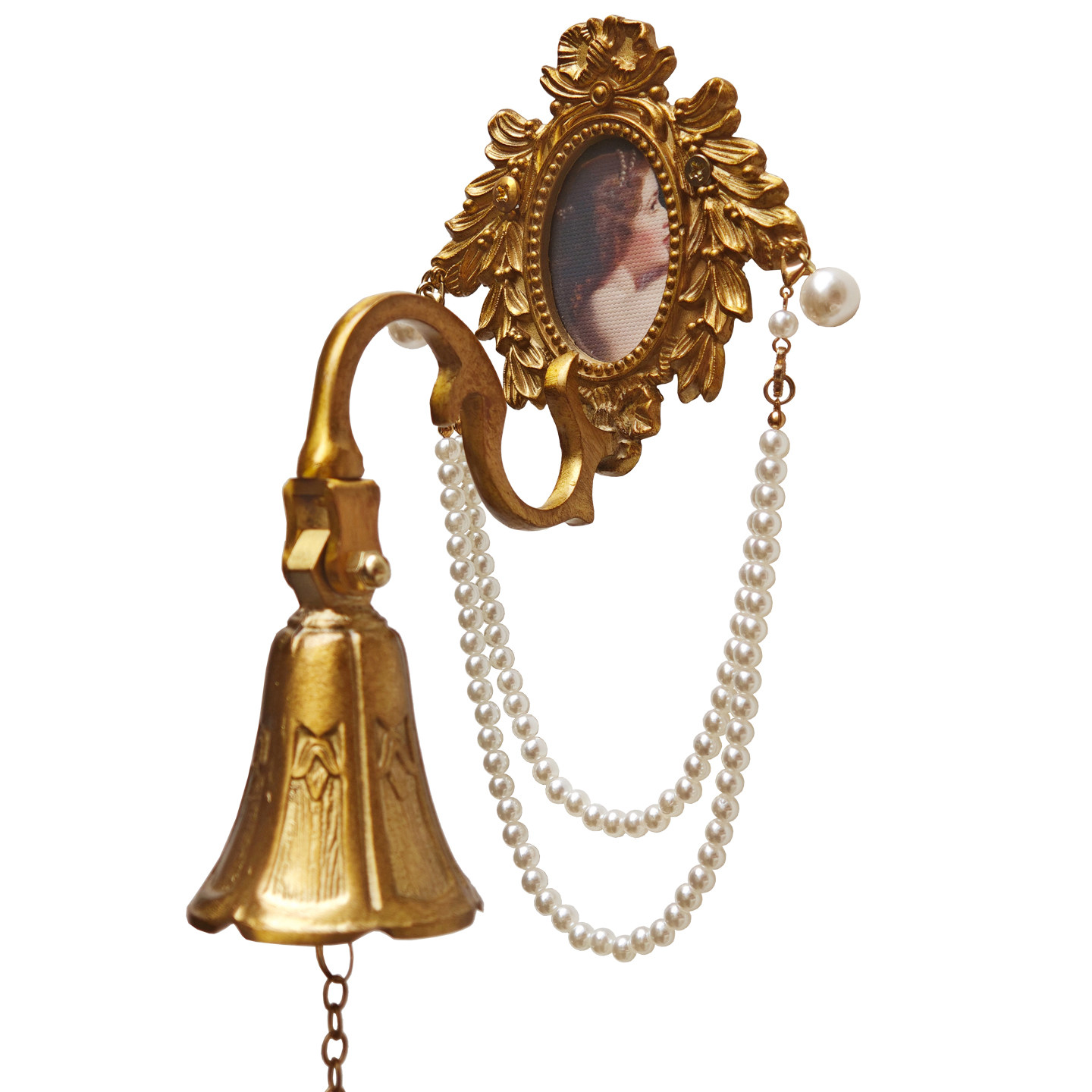 原创欧式中古风黄铜铃铛挂件客厅卧室玄关小众入户门铃开门铃壁挂,淘宝优惠券,粉丝福利购,淘宝优惠卷