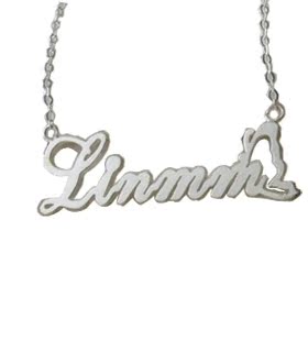 定做名字项链定制字母私人刻字