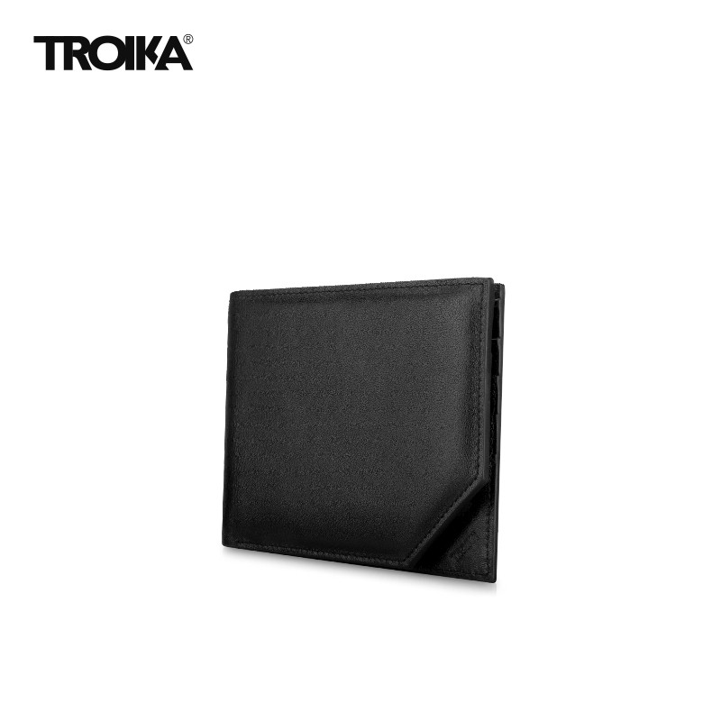 troika男大容量短款小众设计师钱包 TROIKA钱包