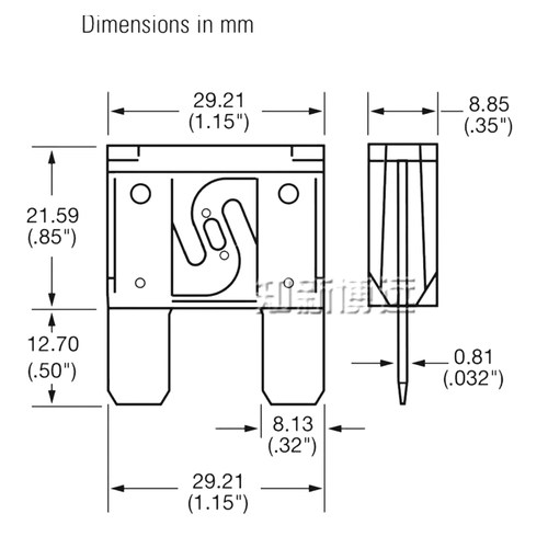 大号汽车货车保险丝 车用插片32V 20A30A40A50A60A70A80A100A120A - 图1