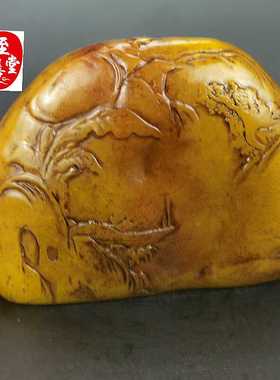 雕工精细篆刻摆件原石