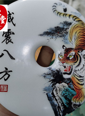 威震八方玉石原石阿富汗玉和氏璧风水玄关摆件镇宅乔迁开业