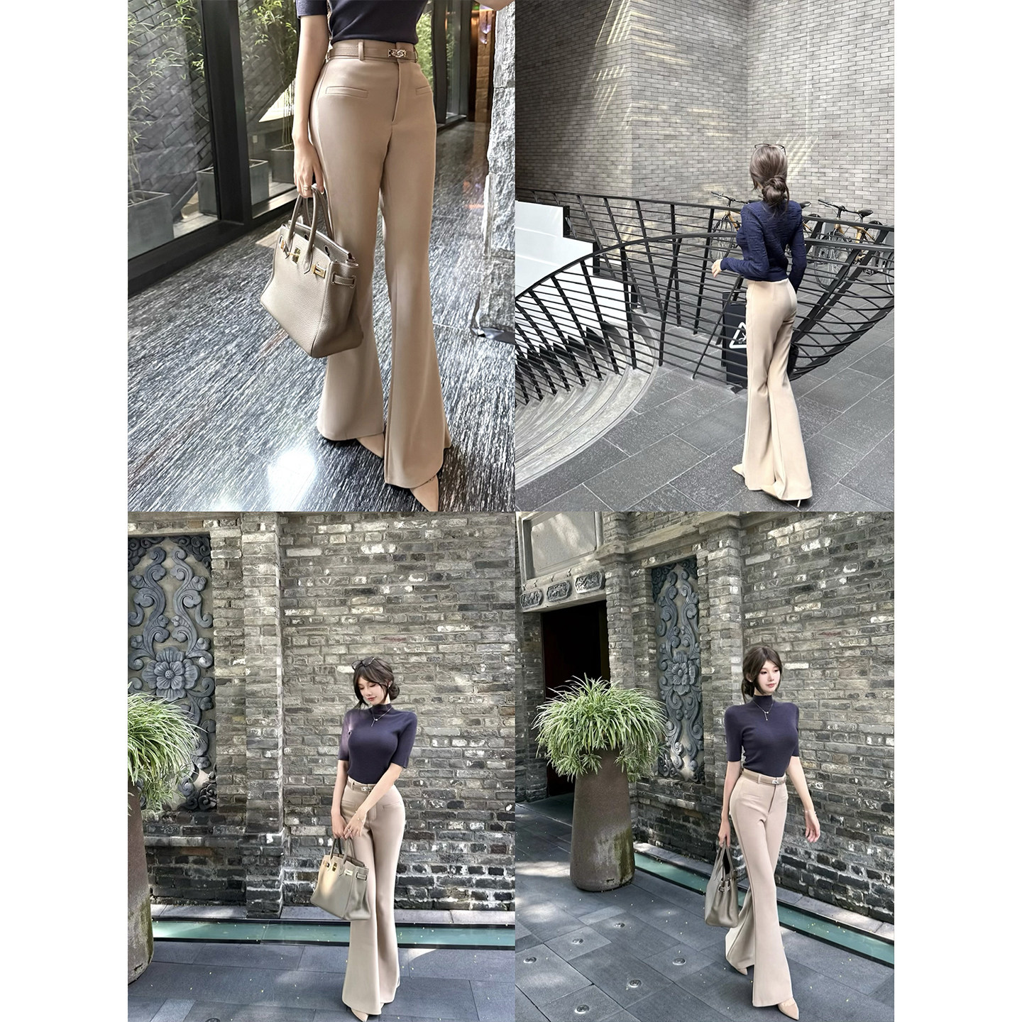 CCZEE【长腿欧尼】高腰显瘦喇叭裤女秋百搭显腿长微喇长款休闲裤,淘宝优惠券,粉丝福利购,淘宝优惠卷