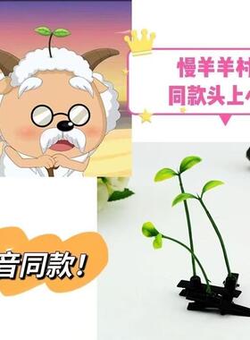 头发夹子大全小草发夹可爱.头上长草豆芽卖萌头顶搞怪夹子发卡发