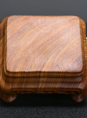 崖柏木陈化料方形桌底座长6.7cm新中式创意小摆件家居装饰工艺品