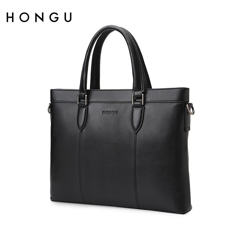 hongu /红谷男手提包商务潮公文包 红谷男包男士包袋