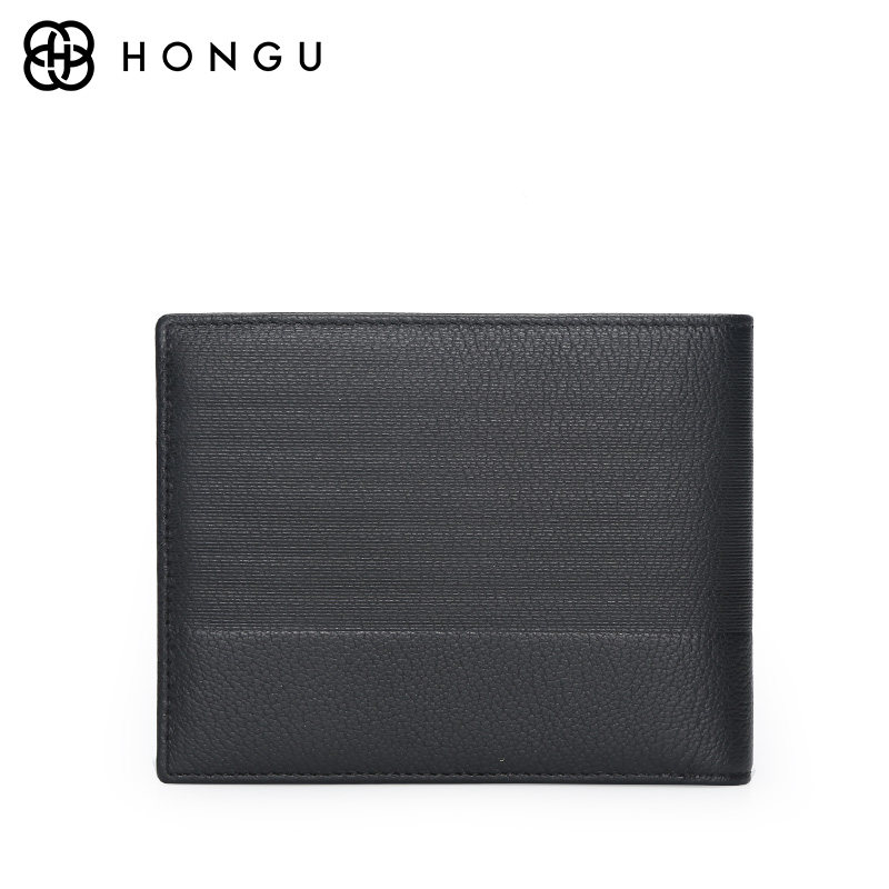 红谷钱包男短款真皮头层牛皮 红谷男包钱包