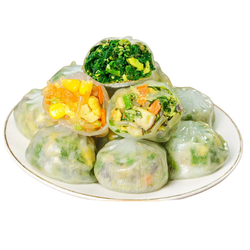 JJS荞麦薄皮素包韭菜鸡蛋粉丝素馅小笼包速食早餐半成品包子,淘宝优惠券,粉丝福利购,淘宝优惠卷