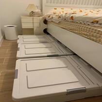 Containing box bed lower finishing box with wheel flat containing box short drawer-type bed bottom containing devinator bed bottom