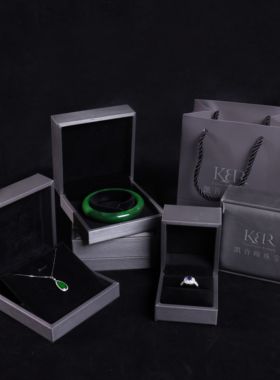 【颖有尽有】新款天然和田玉粉青圆条手镯简约大气JJLLF51211006