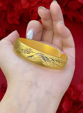 金店同款龙凤开口手镯