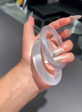 手镯女石英质荔枝冻贵妃玉镯镯子