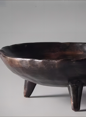 样板房主卧室长辈房床头柜混搭风软装饰品摆件粗陶组合花器装饰