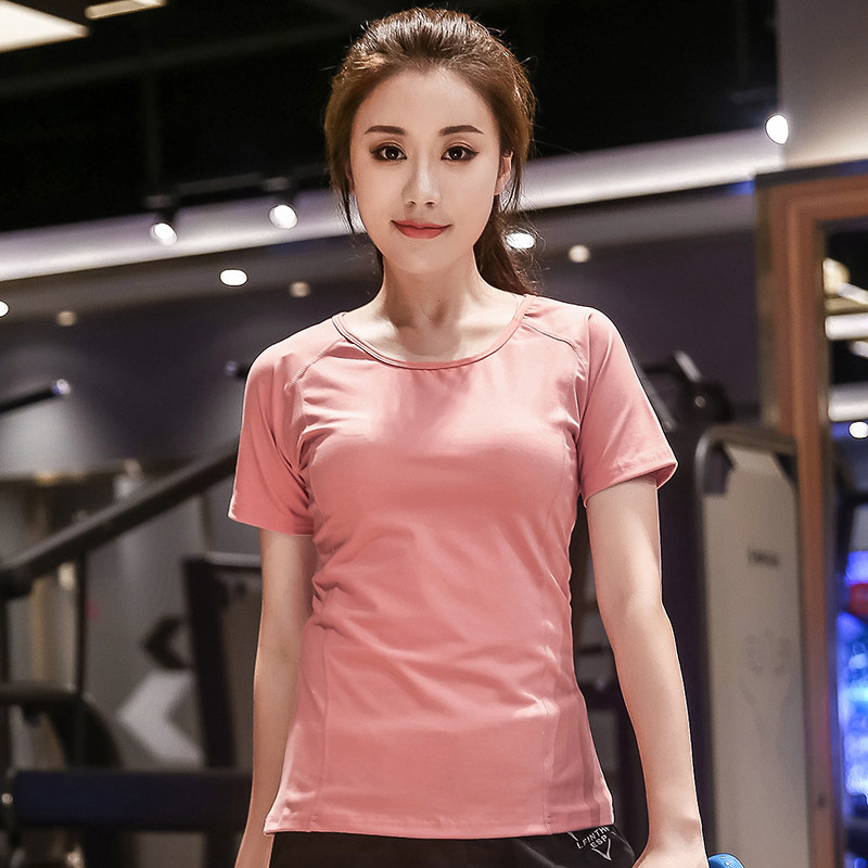 健身衣女夏大码宽松跑步训练运动T恤200斤速干短袖胖mm瑜伽服上衣,淘宝优惠券,粉丝福利购,淘宝优惠卷