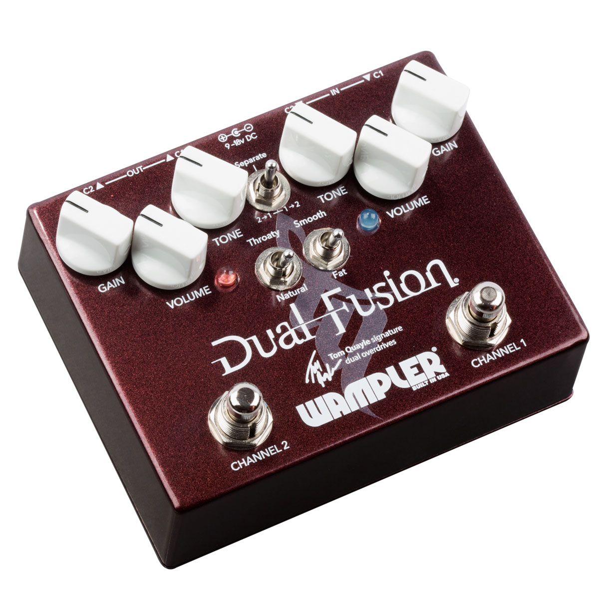 美产Wampler Dual Fusion Tom Quayle签名双通道过失真单块效果器-图2