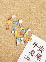 Figure Nails 24 Morandi Color Photos Wall Artificial nail felt Soft plank nail Kindergarten Office decoration Head nail