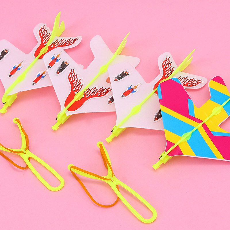 弹力战斗机小孩男孩儿童公园地摊小玩具发光弹射飞机泡沫闪光带灯,淘宝优惠券,粉丝福利购,淘宝优惠卷