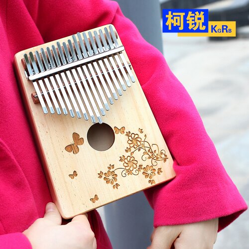 便携手指琴17音卡林巴琴拇指琴kalimba板式卡琳巴成人初学乐器琴 - 图1