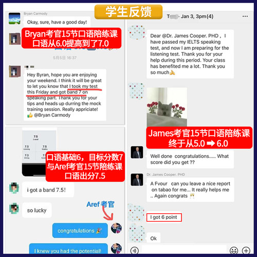 模考盒子雅思考官1对1口语模考 逐题陪练课 外教 (附考官证) - 图3