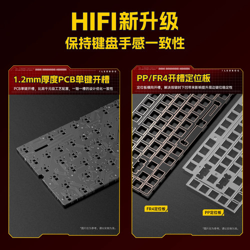 LEOBOG HI75C铝坨坨机械键盘套件有线81键Gasket结构热插拔铝合金 - 图2