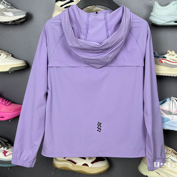 Li Ning Jacket 2024 Summer New Running Series Women's Ice Comfort Sun Protection Sports Windbreaker AFDU164