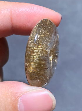 天然银发晶平安扣吊坠