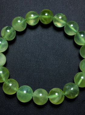 天然清新冰透葡萄石单圈手链水晶