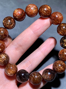 天然顺发黑金超手串饰品送礼物女