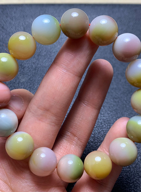 天然盐源玛瑙手链情侣款礼物男女