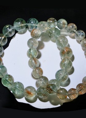 天然冰种共生阿鲁沙长石手链