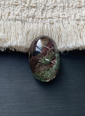 天然幽灵水晶吊坠配饰雕刻件男女