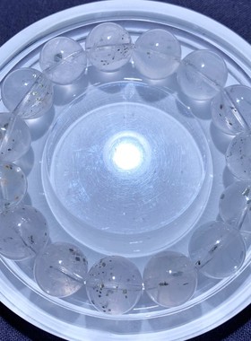 天然冰透黄铜矿单圈手链