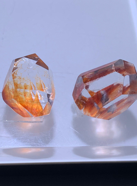 天然巴西原色胶花随形红鸩羽矿种