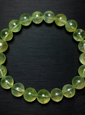 天然清新双色葡萄石单圈手链水晶