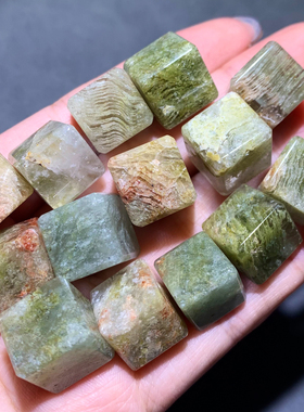 天然莫奈幽灵方糖吊坠手串巴西女