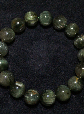 天然顺发绿发晶单圈手链礼物男女