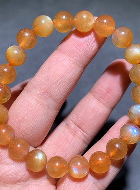 天然安德森长石手链手串日光石