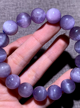 天然紫锂辉石手链饰品礼物女情侣