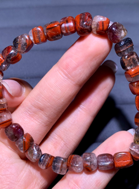 天然Auralite23极光水晶随形手链