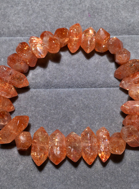 天然金太阳双尖手链饰品情侣款女