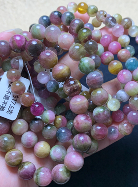 碧玺双色天然老矿西瓜猫眼碧玺