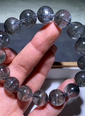 天然聚宝盆银针方解石手链饰品女