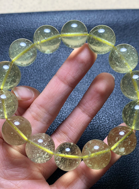 天然利比亚黄金陨石单圈手链冰透
