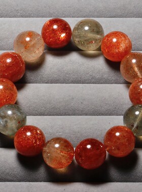 天然阿鲁沙长石手链水晶饰品手链