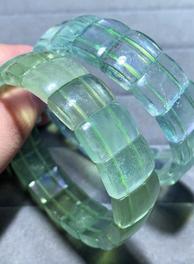 天然绿柱石手排海蓝宝润蓝色手串