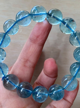 天然大颗粒托帕石手链饰品礼物女